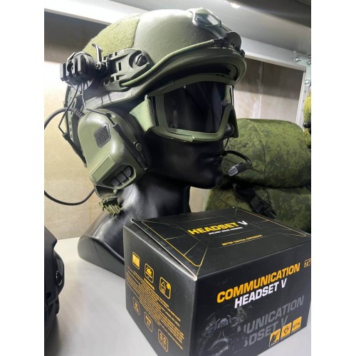 "COMMUNICATION HEADSET V" Активные тактические наушники для стрельбы в Новокузнецке