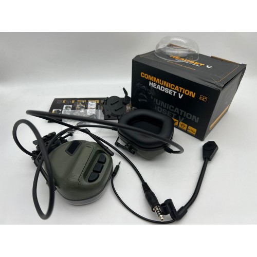 "COMMUNICATION HEADSET V" Активные тактические наушники для стрельбы в Новокузнецке