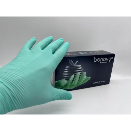 BENOVY MULTICOLOR НИТРИЛ медицинские цветные перчатки в Новокузнецке