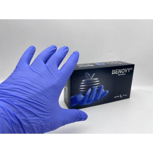 BENOVY MULTICOLOR НИТРИЛ медицинские цветные перчатки в Новокузнецке