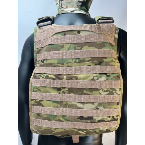 Бронежилет ЗАЩИТНИК в Новокузнецке с кевларовым баллистическим пакетом C2, капами и бронеплитами Бр5