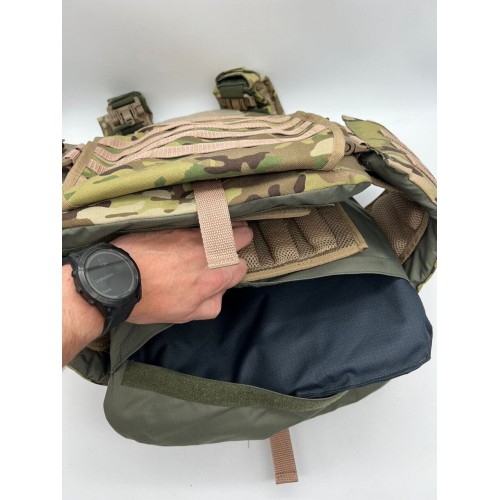 Бронежилет ЗАЩИТНИК в Новокузнецке с кевларовым баллистическим пакетом C2, капами и бронеплитами Бр5