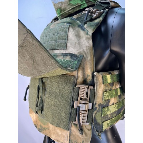 Бронежилет ЗАЩИТНИК в Новокузнецке с кевларовым баллистическим пакетом C2, капами и бронеплитами Бр5