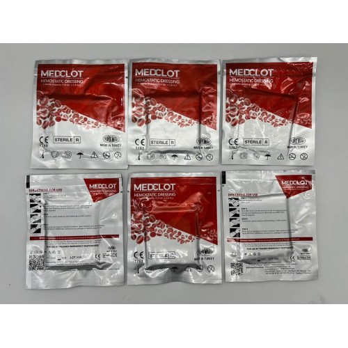 Гемостатический бинт MEDCLOT кровоостанавливающий с коалином (Турция) в Новокузнецке