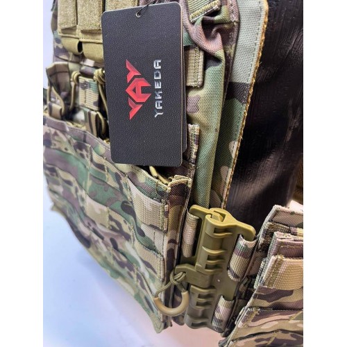 Жилет (плитник быстросъёмный YAKEDA original /разгрузка)2 с подсумками на спине в Новокузнецке