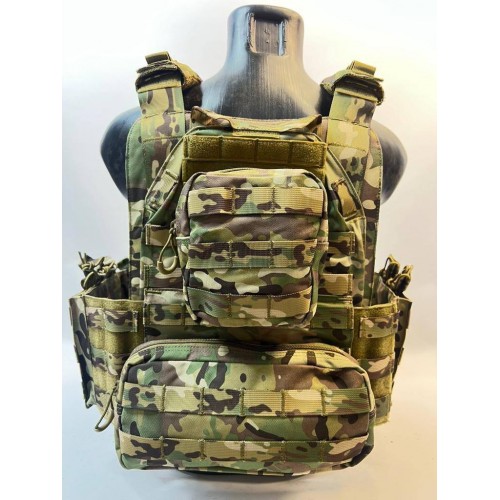 Жилет (плитник быстросъёмный YAKEDA original /разгрузка)2 с подсумками на спине в Новокузнецке