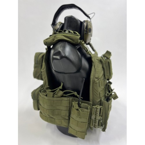 Жилет (плитник быстросъёмный YAKEDA/разгрузка)2 с подсумками на спине в Новокузнецке