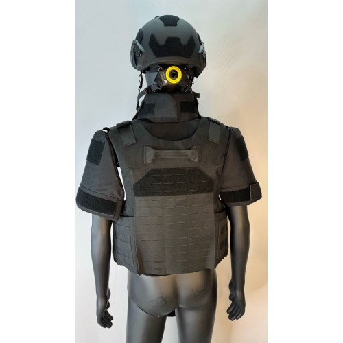 Бронежилет разгрузочный UNIVERSAL ARMOR в Новокузнецке (СВМПЭ + бронеплиты Бр5 класса) черный
