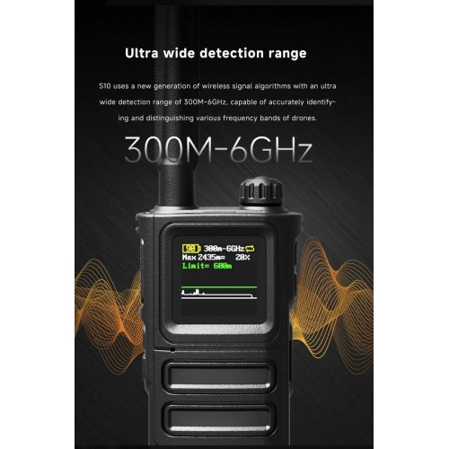 Детектор-обнаружитель дронов SKYDROID S-10 / «СОКОЛ 10» в Новокузнецке портативный всенаправленный