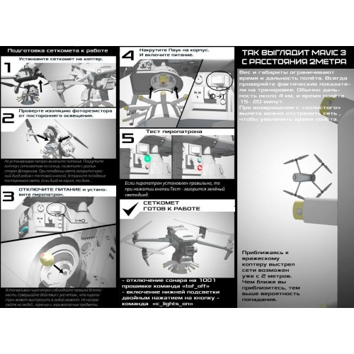 Сеткомет «Тарантул» против дронов в Новокузнецке стартовый набор