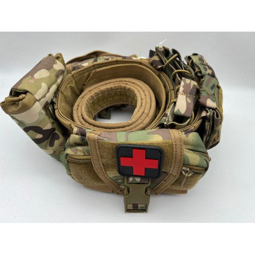 Пояс разгрузочный YAKEDA тактический с подсумками в Новокузнецке