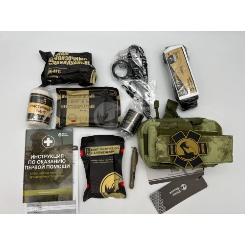 Военная тактическая аптечка “RHINO RESCUE” 11в1 укомплектованная второй эшелон в Новокузнецке