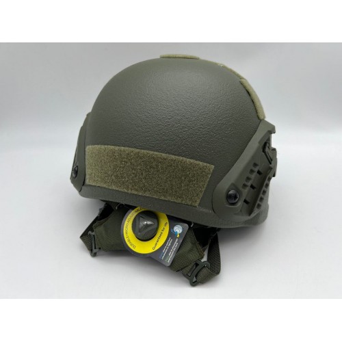 Кевларовый тактический баллистический композитный шлем ACH MICH NIJ IIIA Ops-Core (цвет «олива») / Бр2 класс защиты / с защитой ушей и системой регулировки Венди в Новокузнецке