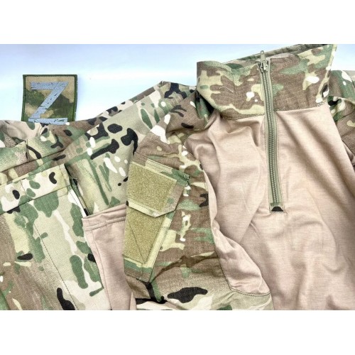 Костюм тактический с наколенниками и налокотниками камуфляжный MTP «Shark  Skin» в Новокузнецке