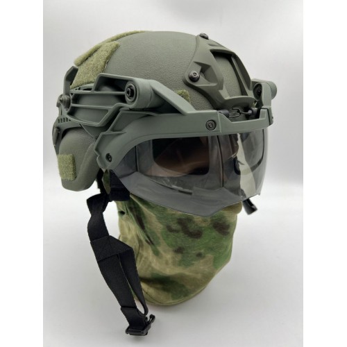 Откидные тактические нашлемные очки с креплением для шлема FAST/MICH/Ops-Core и другим моделям современных тактических шлемов в Новокузнецке