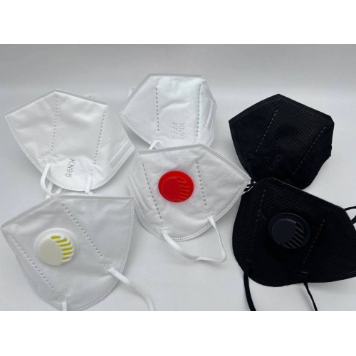 Респираторы KN95 чёрные с клапаном в Новокузнецке