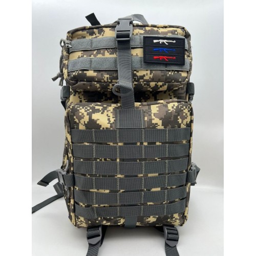 Рюкзак тактический 45 л пиксель/серый в Новокузнецке