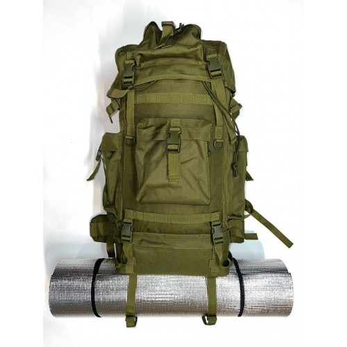 Рюкзак тактический 75 литров цвет хаки в Новокузнецке