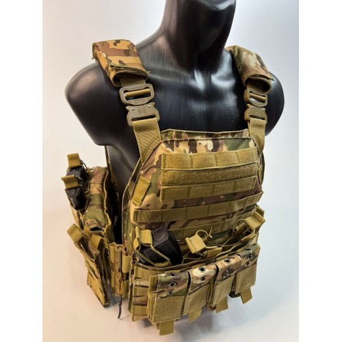 Жилет (плитник быстросъёмный/разгрузка) с возможностью установки боковых плит или боковых баллистических пакетов в Новокузнецке