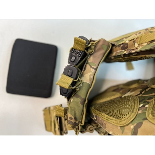 Жилет (плитник быстросъёмный/разгрузка) с возможностью установки боковых плит или боковых баллистических пакетов в Новокузнецке